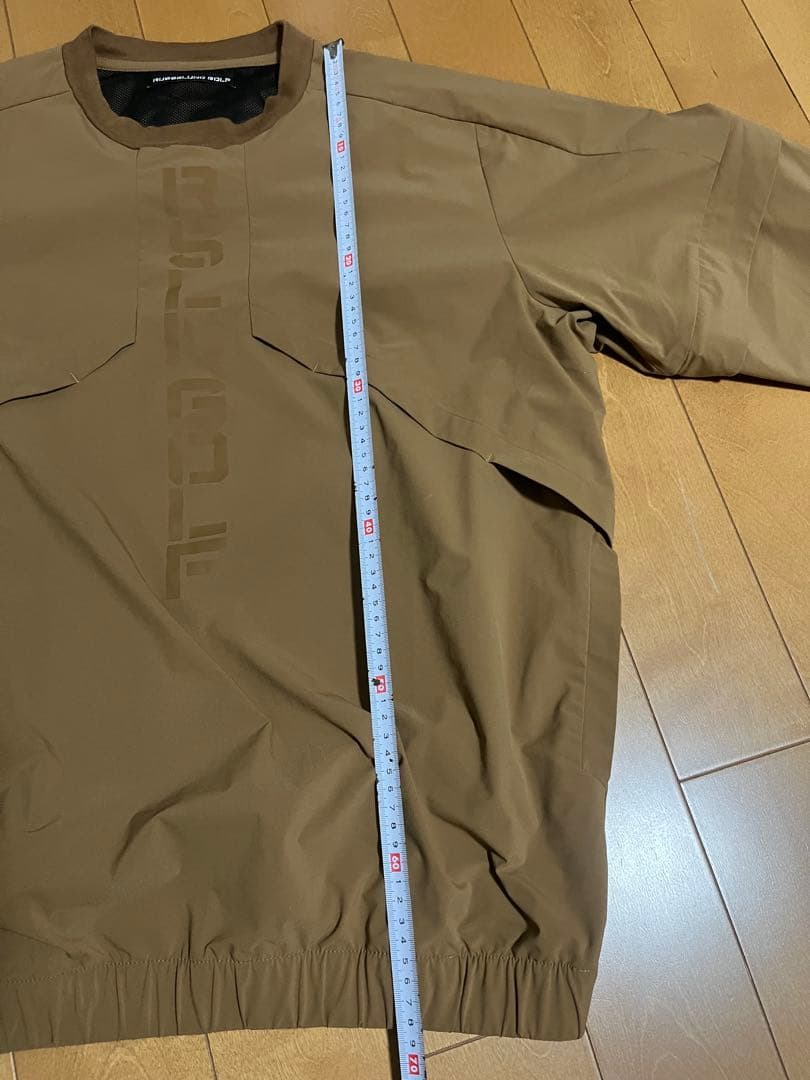 Russeluno 2wayゴルフウェア ブラウン 長袖ナイロンジャケット