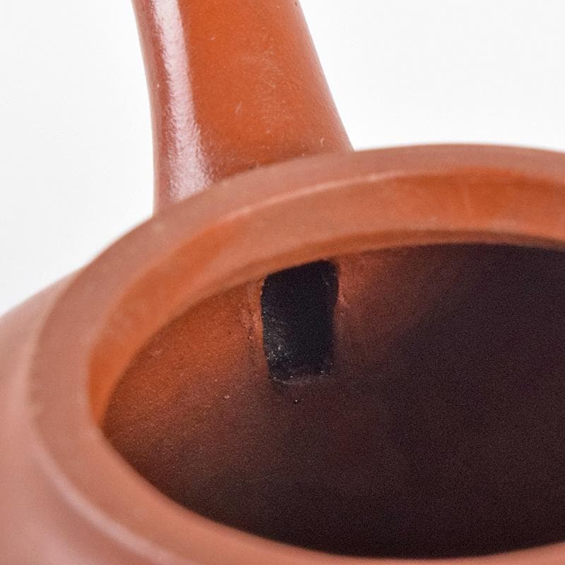 中国　孟臣製　紫砂　朱泥　急須　茶壷　時代箱付　D　R7592