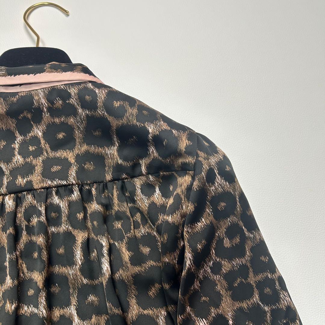 定価7.5万✨2024年モデル レリアン レオパード ボウタイ ブラウス 近年