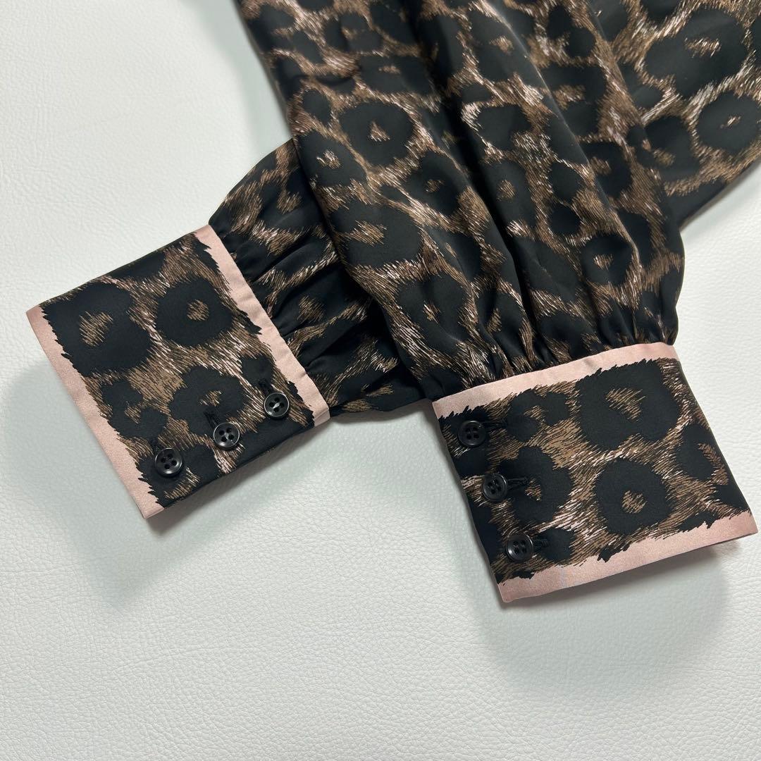 定価7.5万✨2024年モデル レリアン レオパード ボウタイ ブラウス 近年