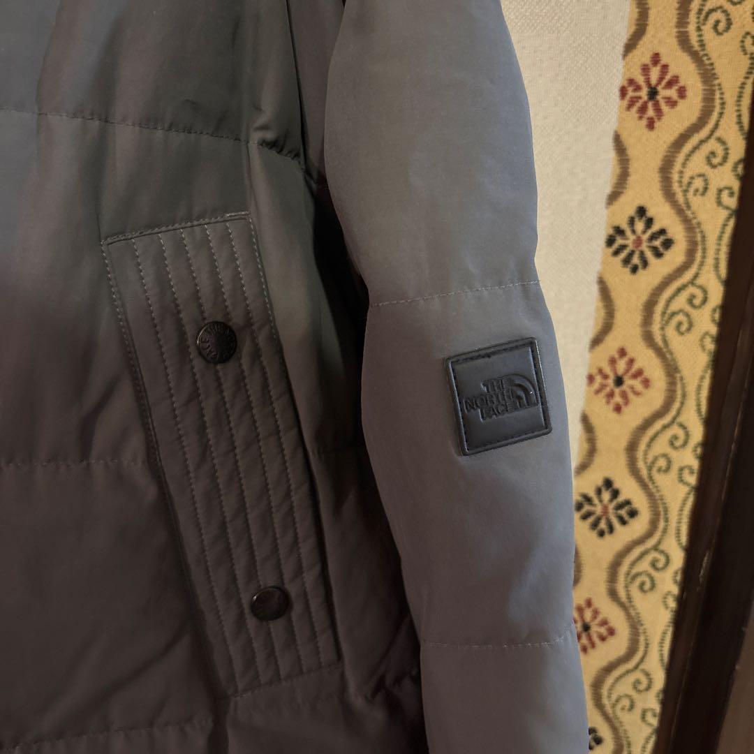【美品】 THE NORTH FACE フードダウン メンズL グレー