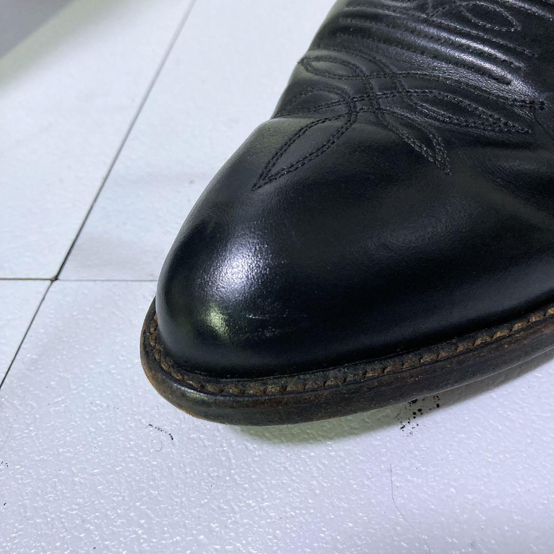 トニーラマ ウエスタンブーツ カウボーイ 10D 本革 USA ブラック 黒