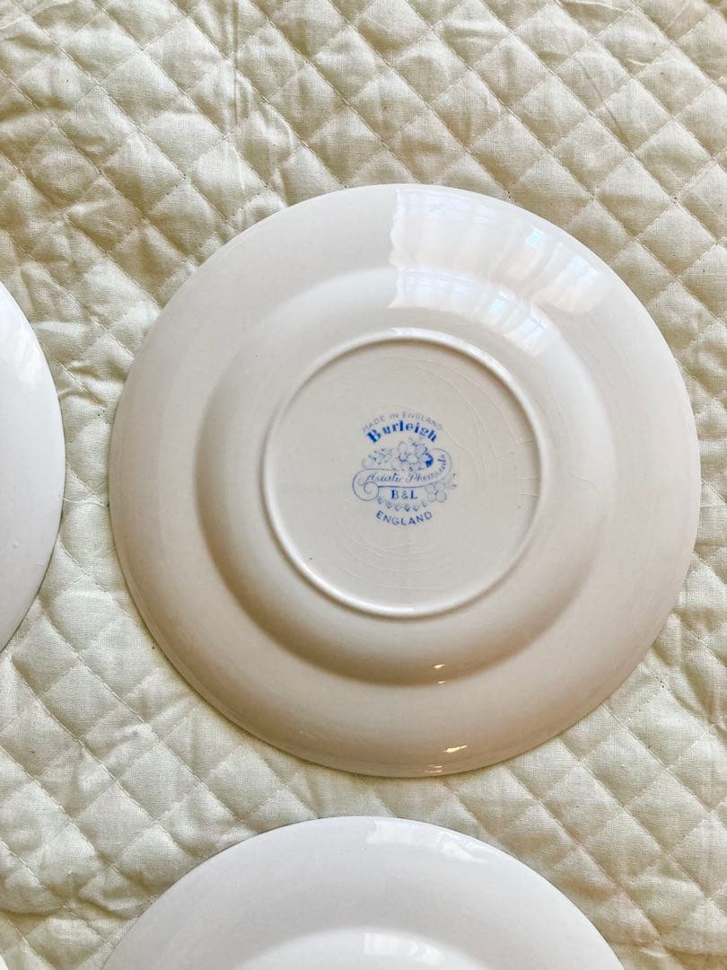 Burleigh ブルーアジアティックフェザンツ プレートS 17.5cm 4枚