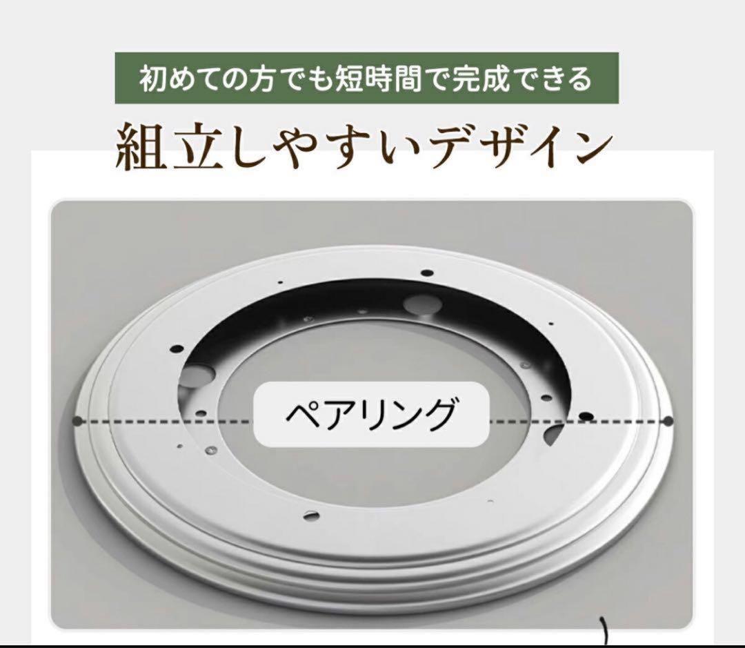 本棚 (回転式本棚) 絵本棚 木製 天然木 4段 ５段日本語説明書付きC