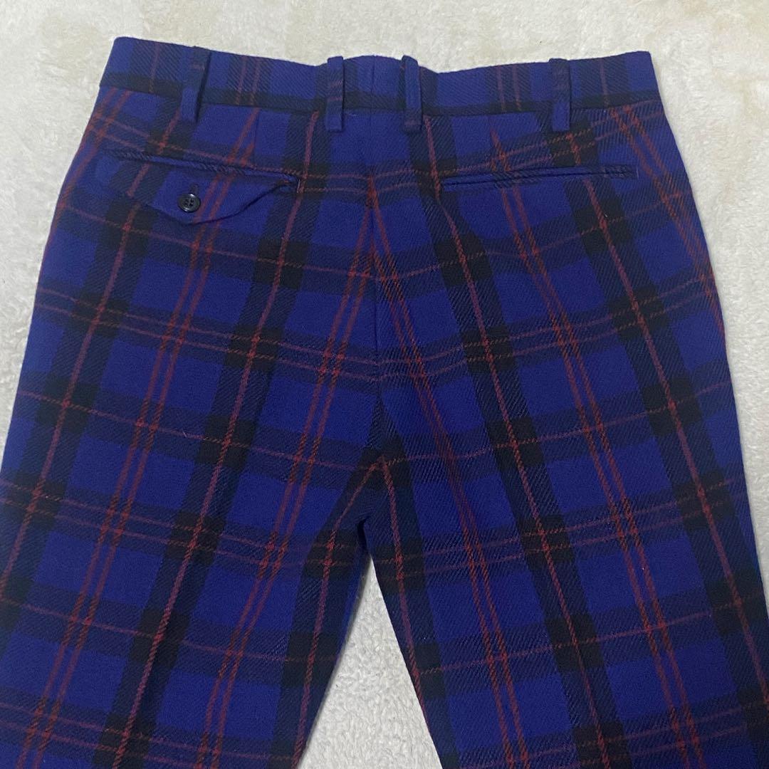 【美品✨】オアグローリー チェック柄スーツ ウール 3ピース 成人式 目立つ