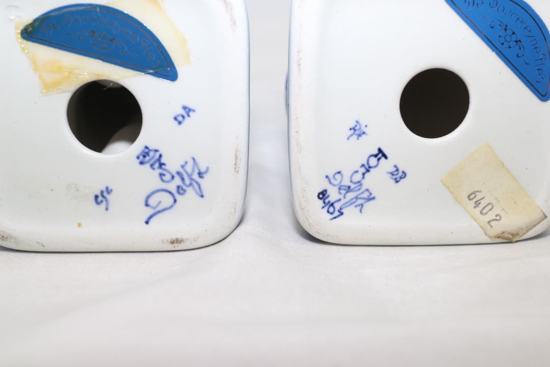  DELFT ロイヤルデルフォト ファーマーと妻 置物 陶器 オランダ