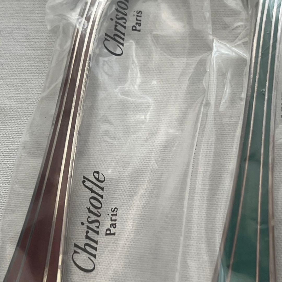 未使用品 クリストフル タリスマン 七宝 ディナーカトラリー スプーン