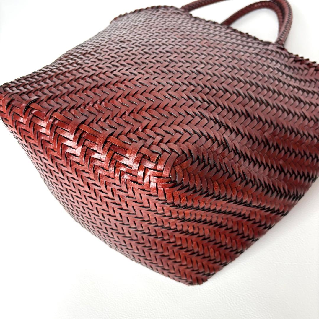 希少✨美品✨ラルフローレン　かごバッグ　トートバッグ　バケツ型　本革