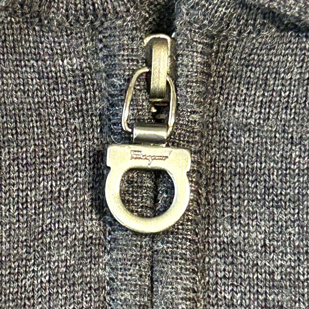 サルヴァトーレフェラガモ ガンチーニ ニット ハーフジップ フェラガモ 長袖 M