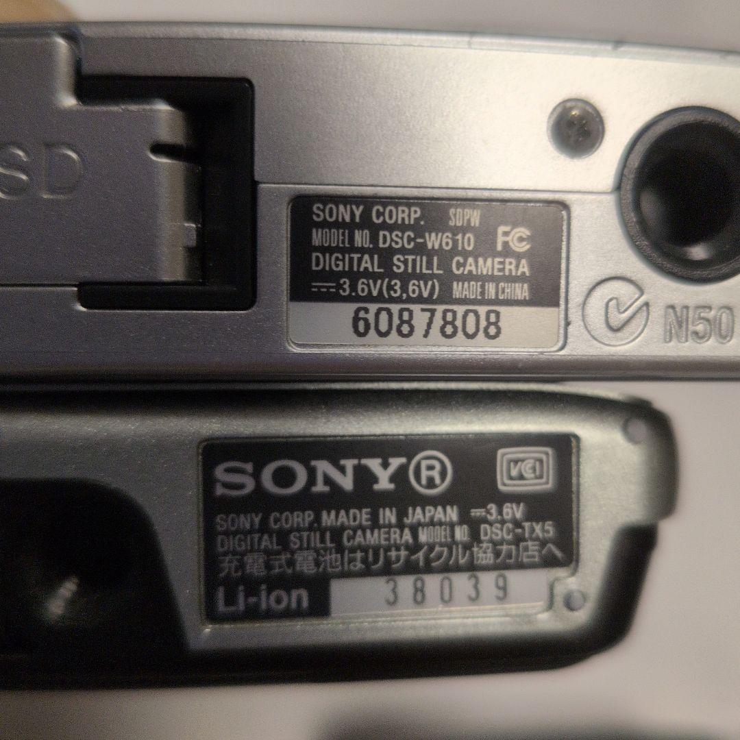 2台セット　SONY Cyber-shot 14.1MPと10.2MP　シルバー