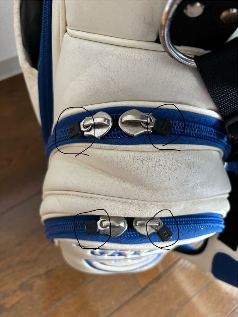 ⭐️早い者勝ち⭐️PEARLY GATES キャディバッグ ホワイト/ブルー