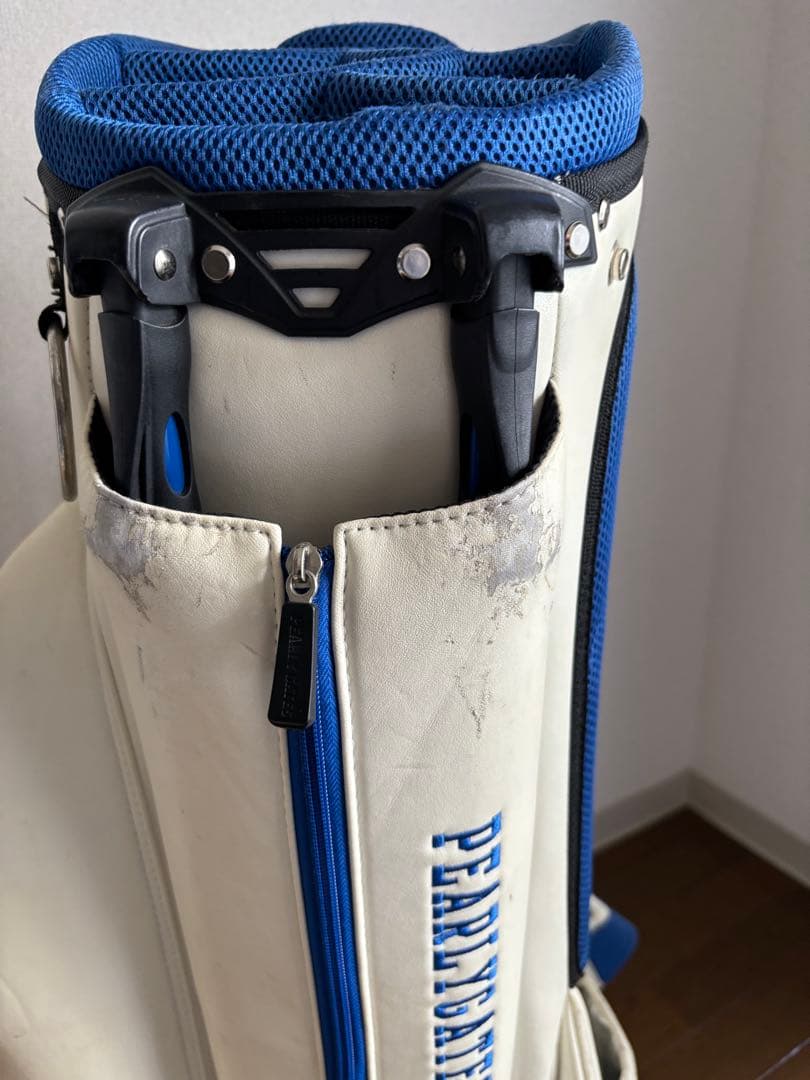 ⭐️早い者勝ち⭐️PEARLY GATES キャディバッグ ホワイト/ブルー