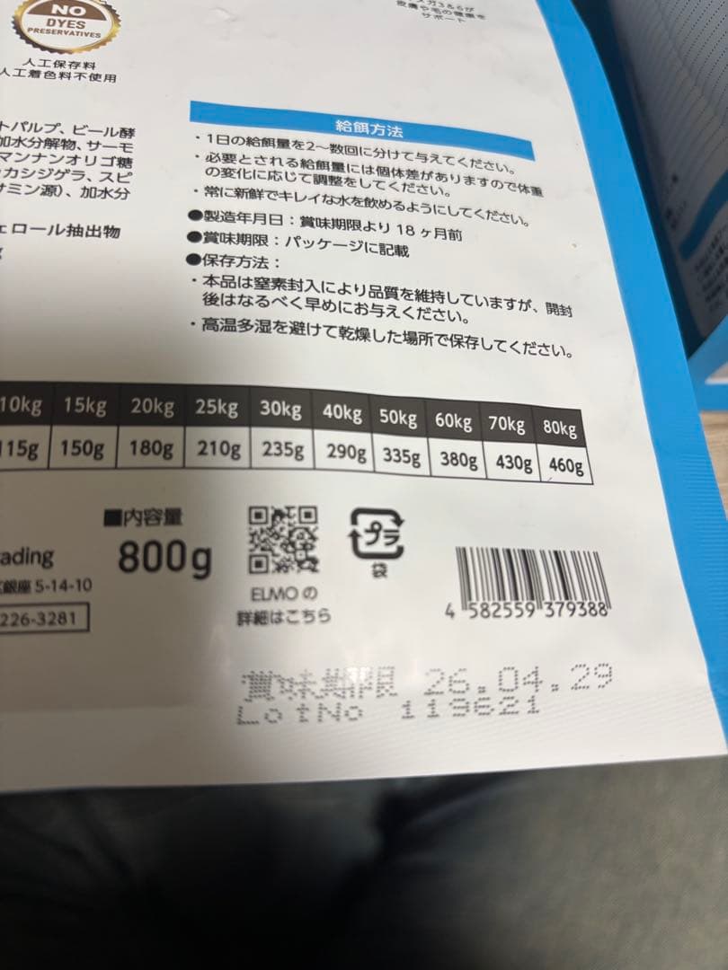 未開封 エルモドッグフード 成犬用 定価￥43.032→￥19.200