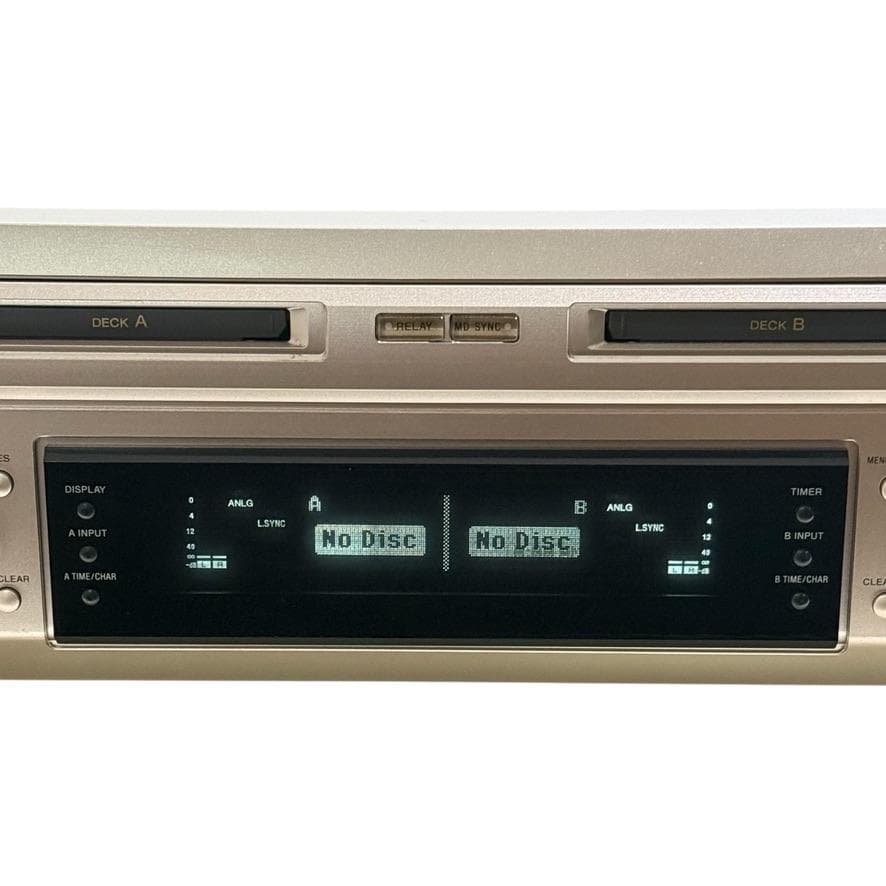 ◆優良動作品・録音動作確認済◆SONY ダブルMDデッキ MDS-W1