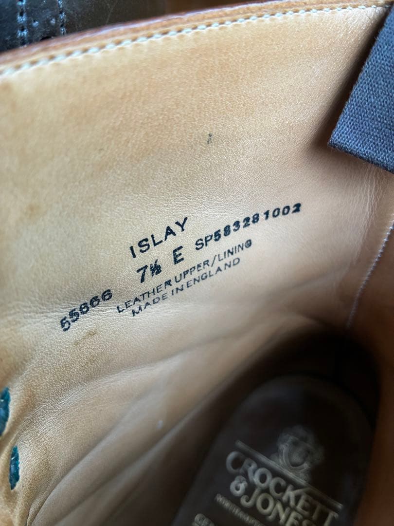 Crockett&Jones Islay ボーウィンコードバン UK7h