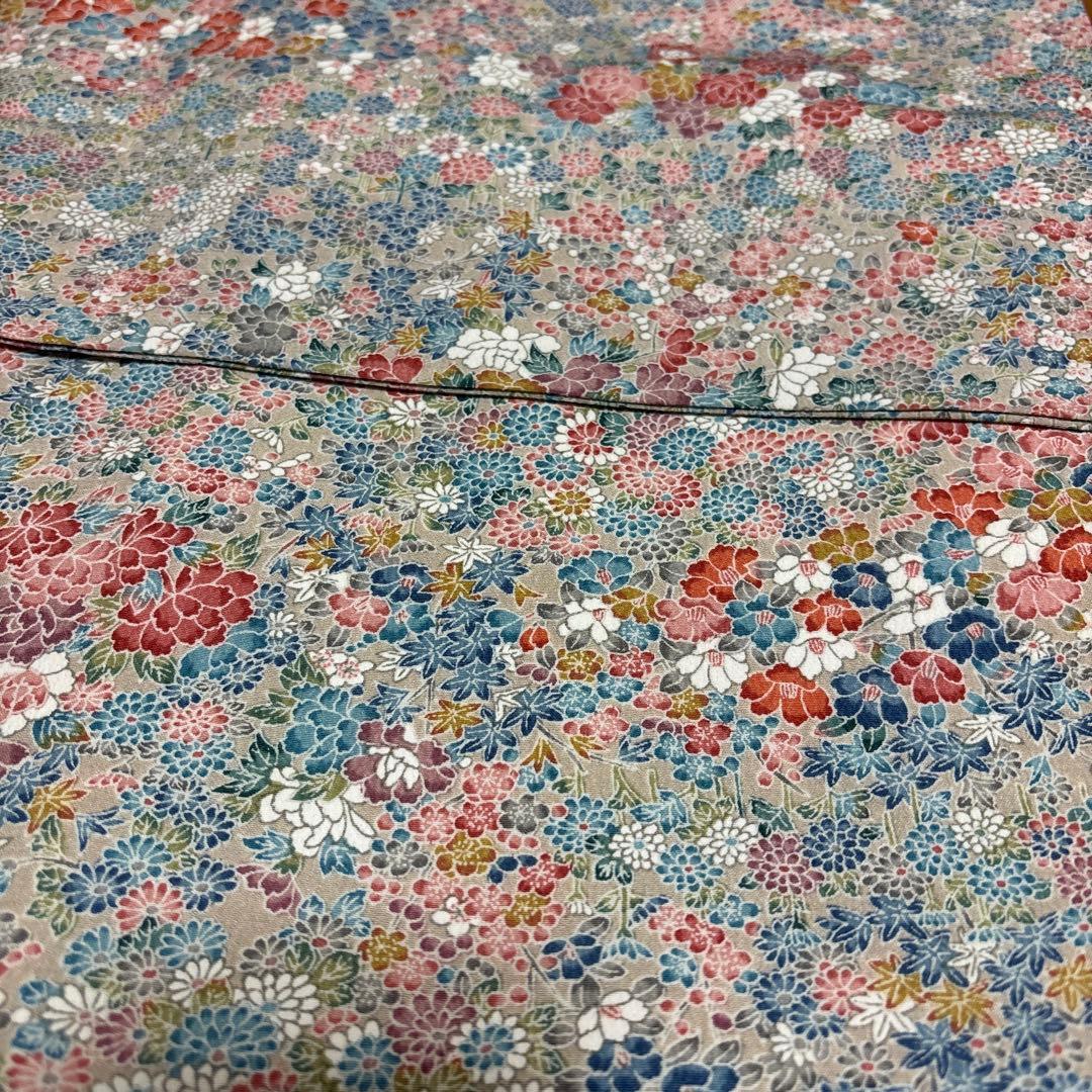 きもの英 花柄 小紋 着物