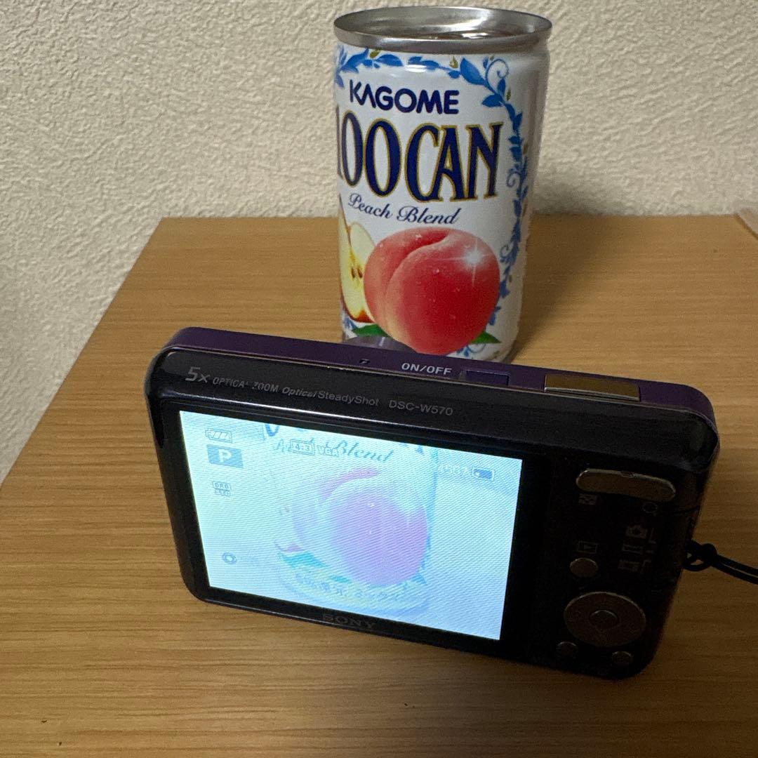 箱付き！SONYソニーCyber-shot DSC-W570 バイオレット　紫