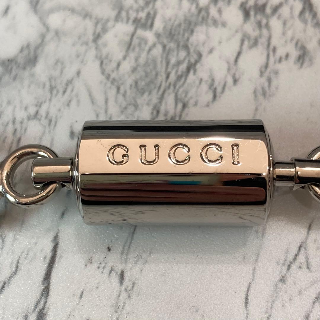 【未使用品級】GUCCI グッチ カラビナ キーリング シルバー