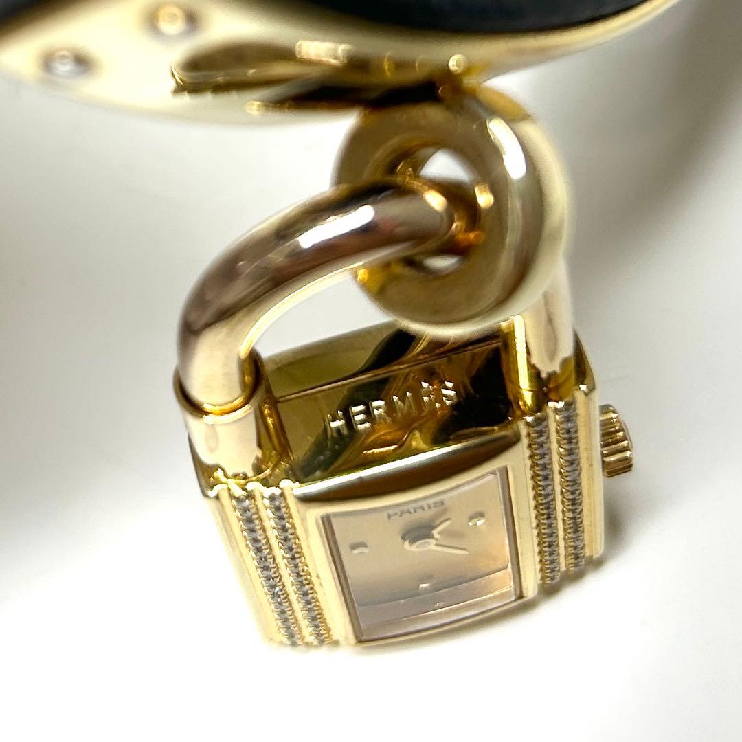 HERMES エルメス ケリーウォッチ ダイヤベゼル レディース腕時計 クオーツ