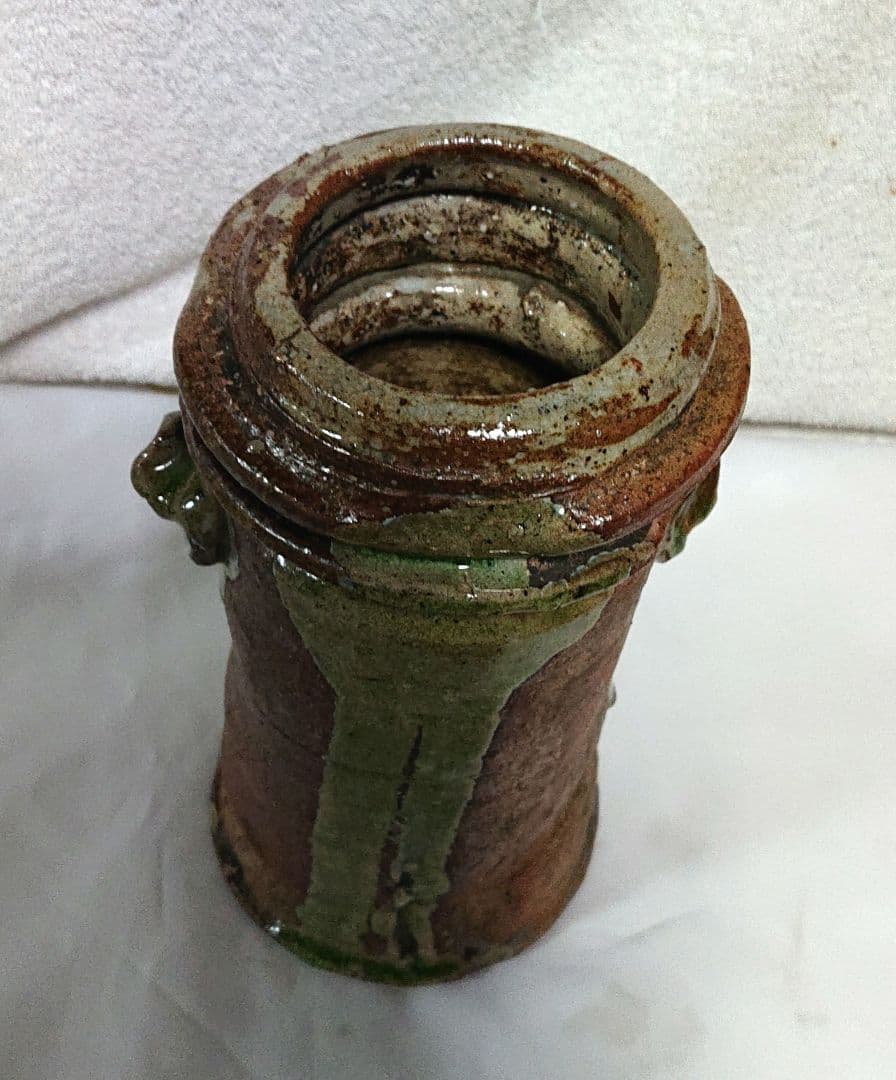 一休庵道年造　花生木箱付き A455