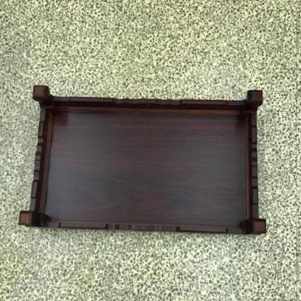 お値下げしました。紫繵調松彫り花台