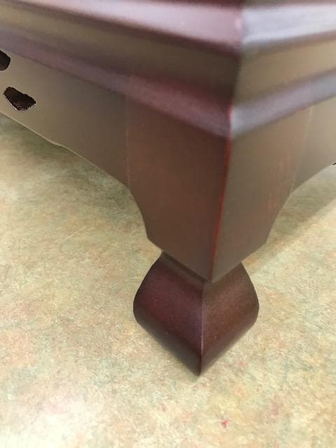 お値下げしました。紫繵調松彫り花台