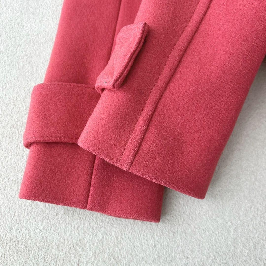 希少カラー✨バーバリーブルーレーベル　ピーコート　ノバチェック　ピンク 38