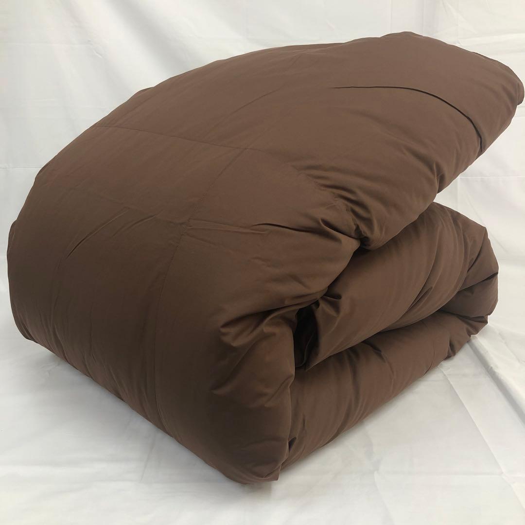 合掛け 羽毛布団 シングル ハンガリー産ホワイトマザーグース プレミアム　BR