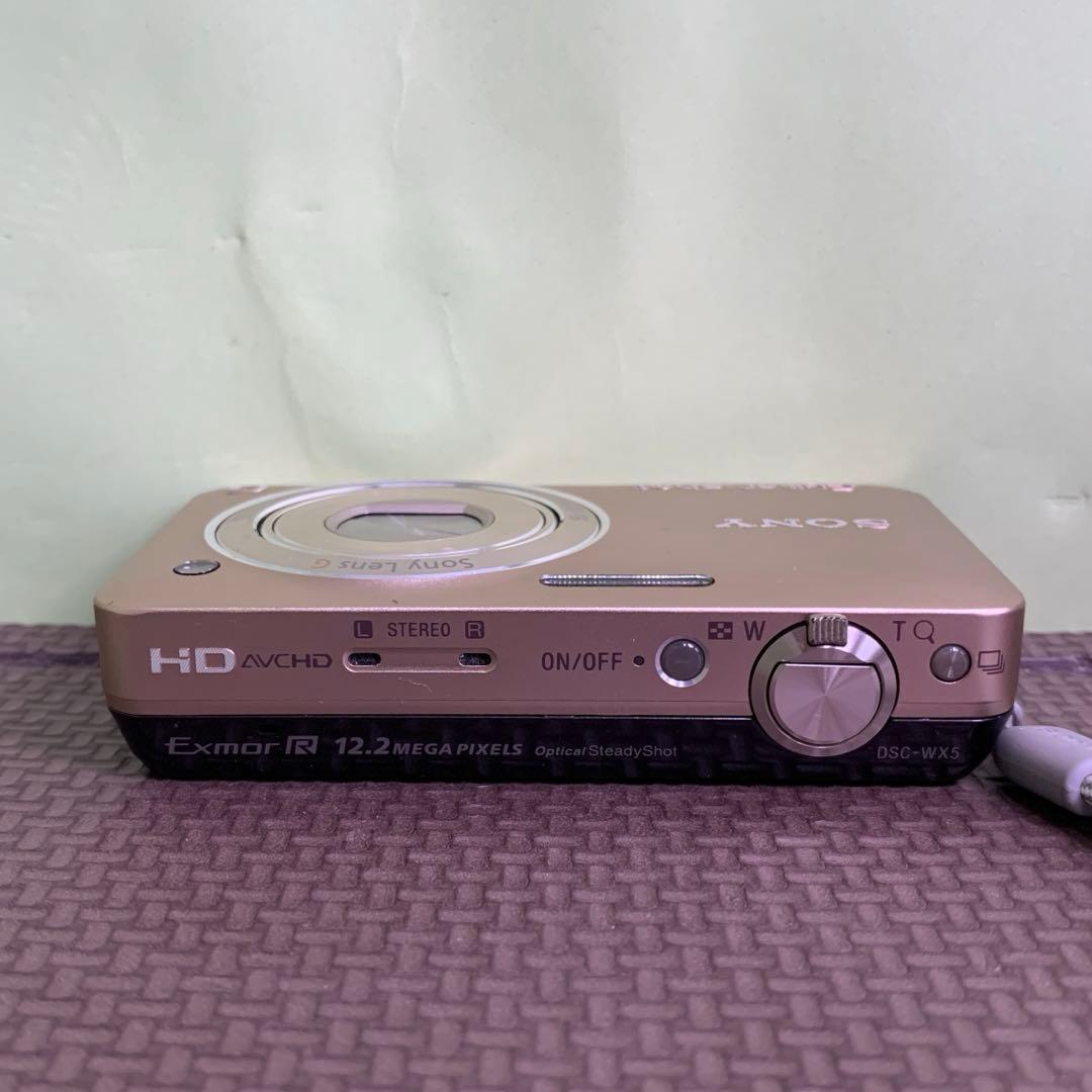 【SONY Cyber-shot】DSC-WX5 ゴールド 動作確認済