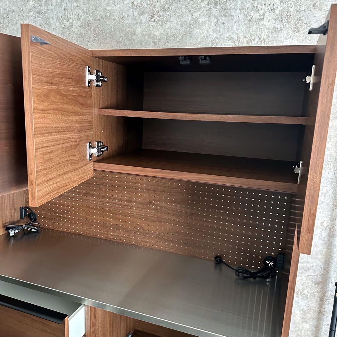 美品　CRASH GATE キッチンボード 140cm レンジ台 食器棚収納