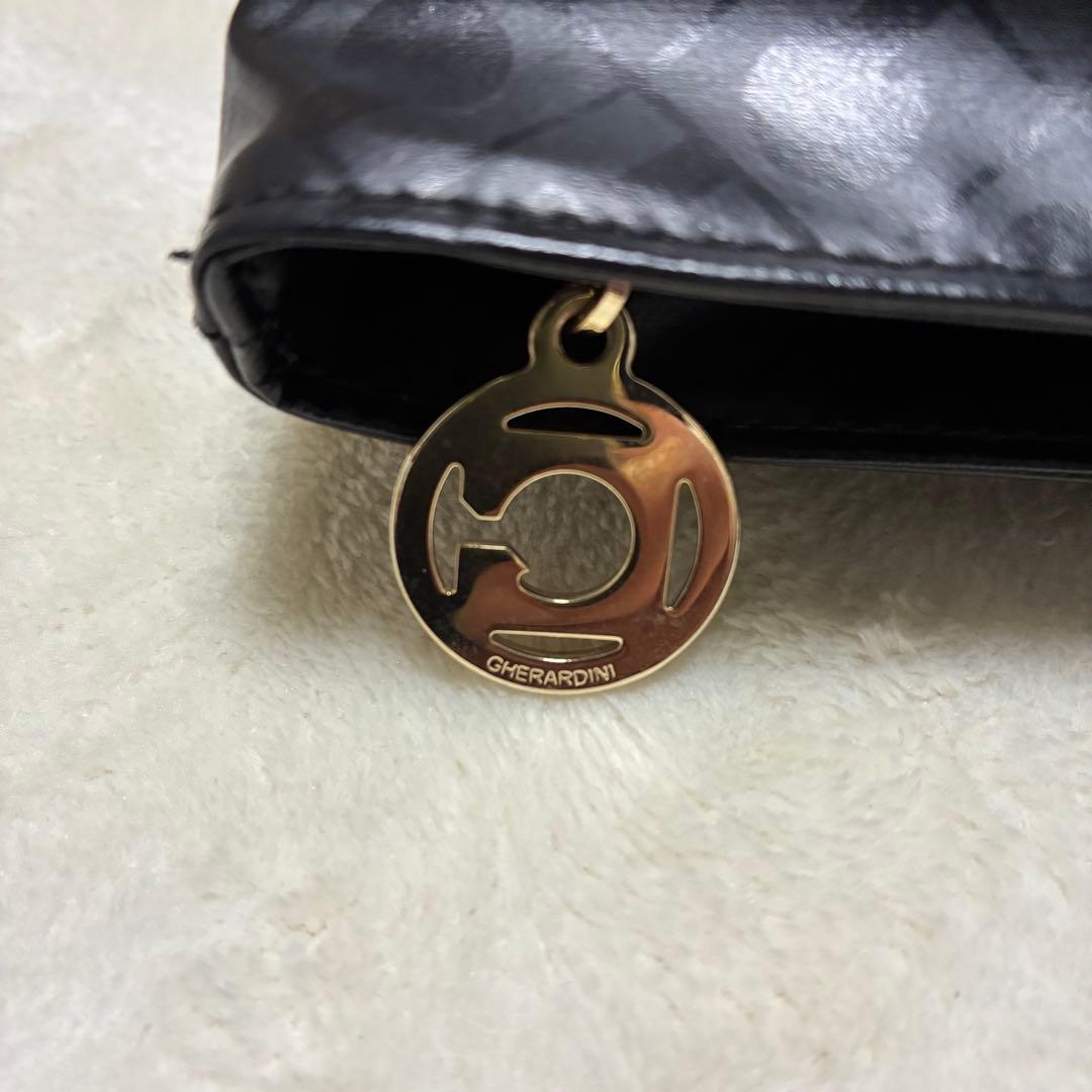 美品✨ゲラルディーニ トートバッグ ソフティ ブラック イタリア製