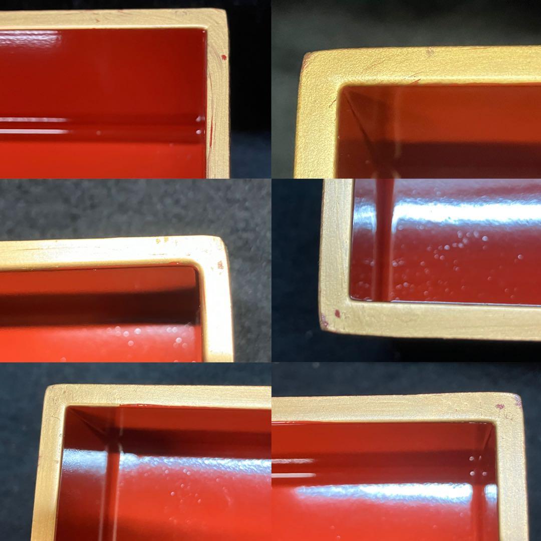 正倉院鳳凰　三段重　重箱　漆器　3段　重箱 2個セット　未使用品　B2238