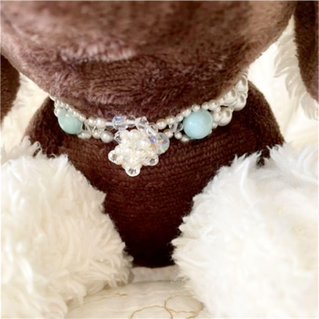 ペット用ビーズネックレス極小！　MGH-015