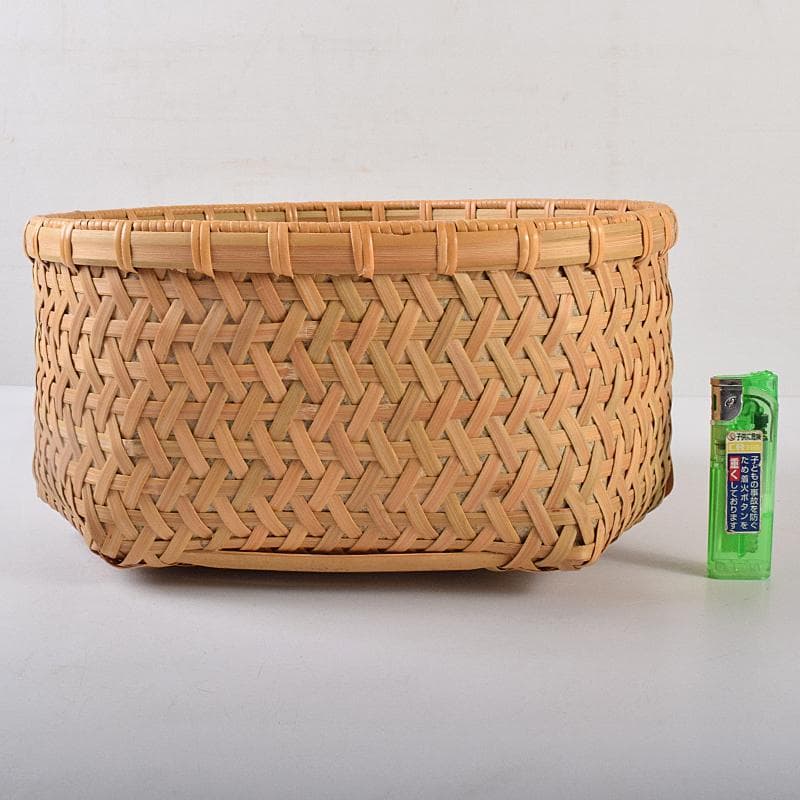 茶道具　長尾宗湖作　利休好　鱗形炭斗　堀内宗完(兼中斎)極め箱　V　R8844B