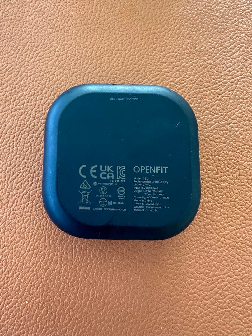 SHOKZ OPENFIT 骨伝導イヤホン　黒