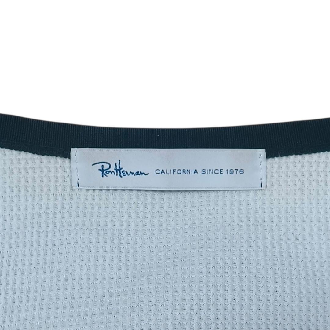 ロンハーマン　sizeM　ナイロンジャケット　ノーカラー　ダブルジップ　黒