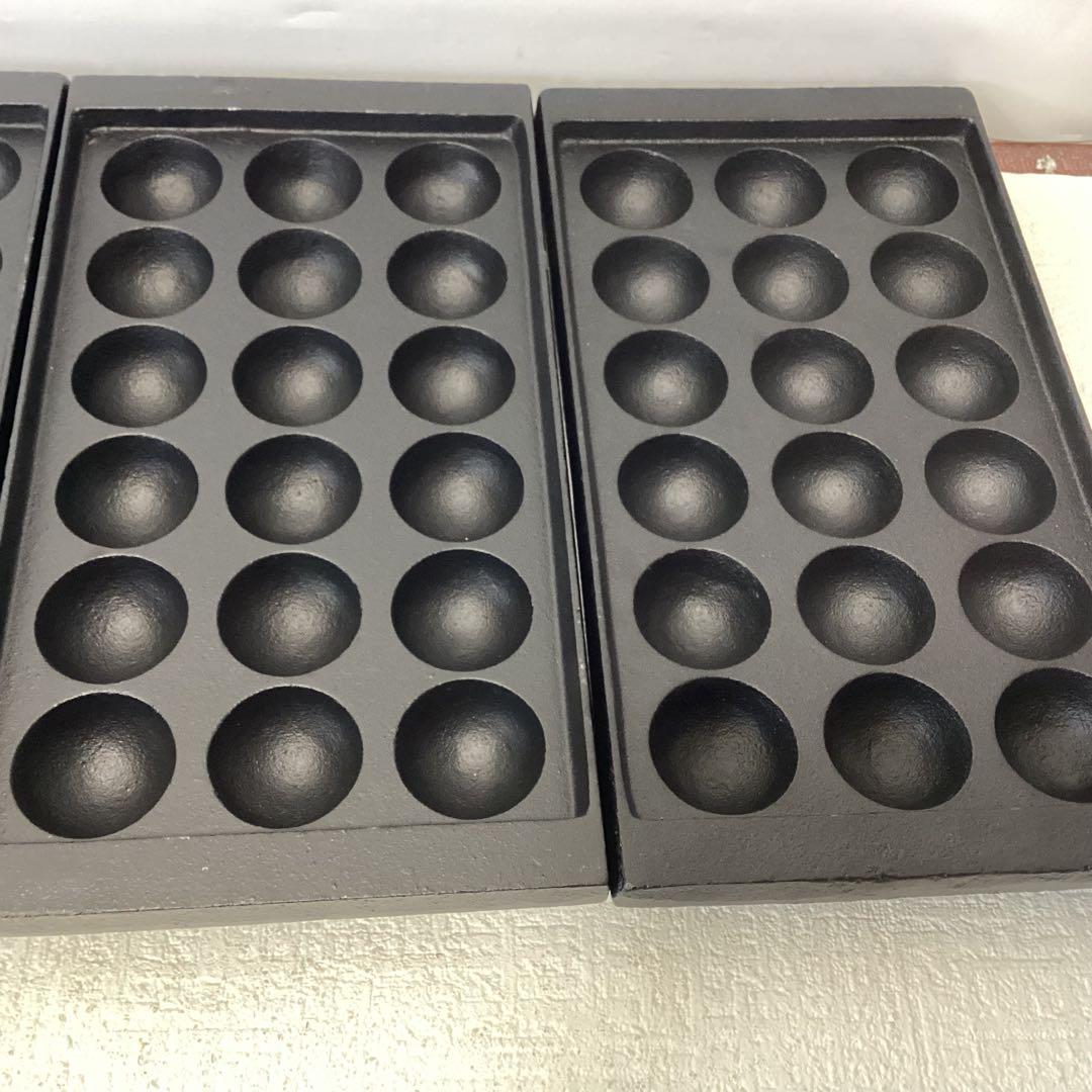 たこ焼き鉄板 深型フチ高　鉄鋳物 18穴 業務用