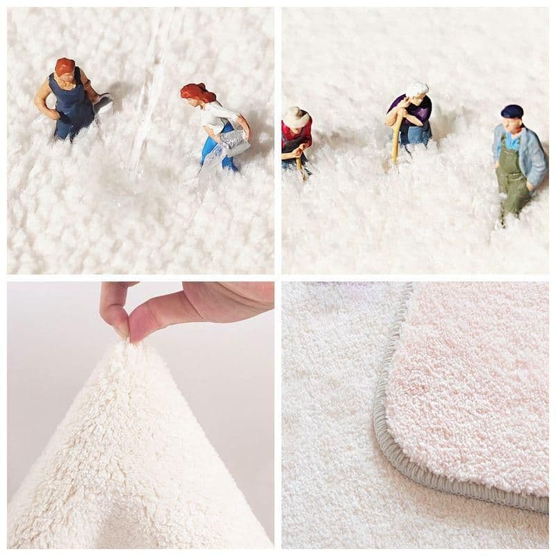 カラー ラグ 140*140cm カーペット モダン おしゃれ 滑り止