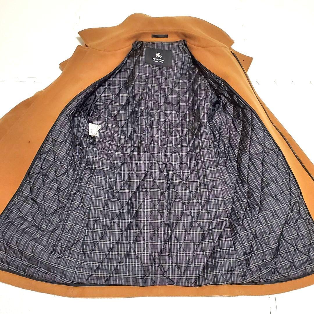 美品✨バーバリーブラックレーベル キャメル ダッフルコート ウール ホースロゴ