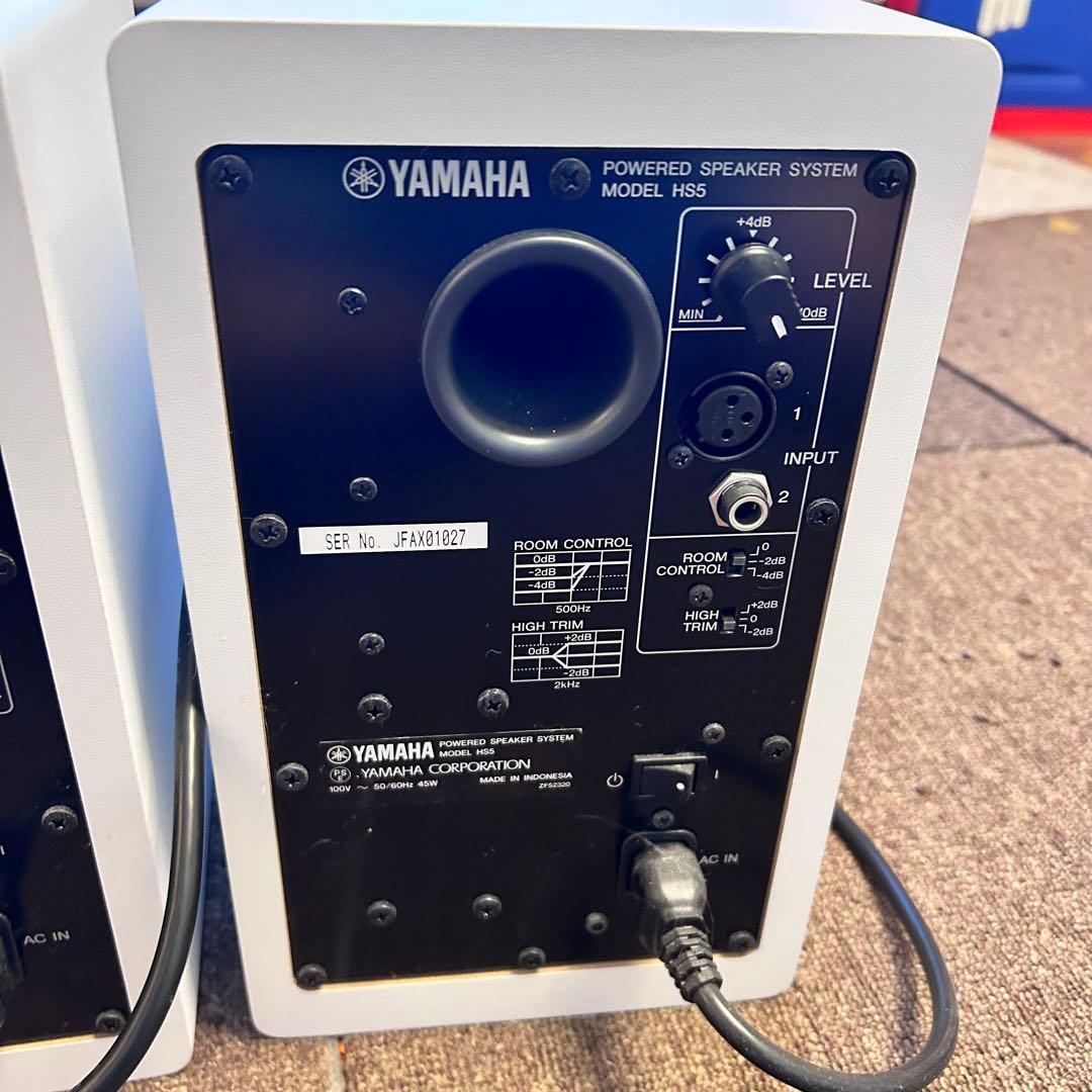 YAMAHA HS5 モニタースピーカー ペア ホワイト Hosaケーブル付