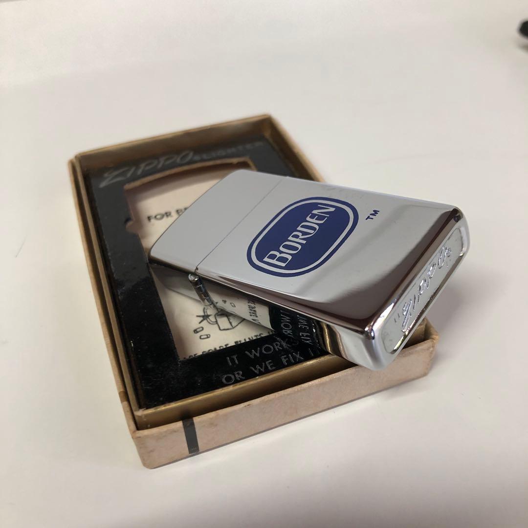 ヴィンテージ1971年スリムZIPPO BORDEN企業物ZIPPO