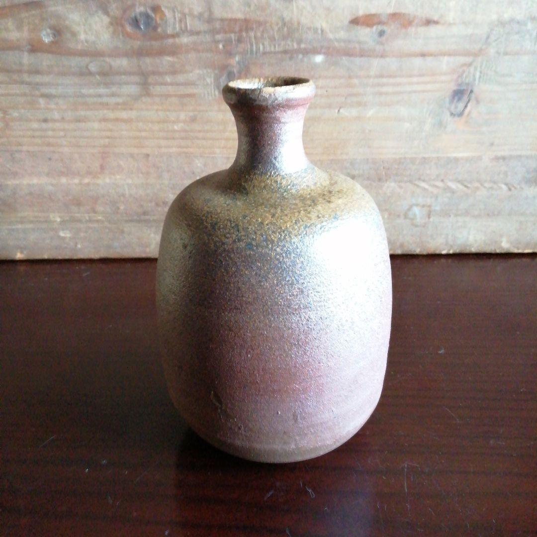 【人間国宝】備前焼　藤原啓　備前徳利　13cm