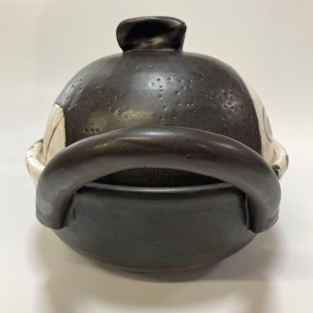 温たなべ　からくさ　唐草　8号　L 1点　4合　丸志げ陶器　焼き芋石付き　中古