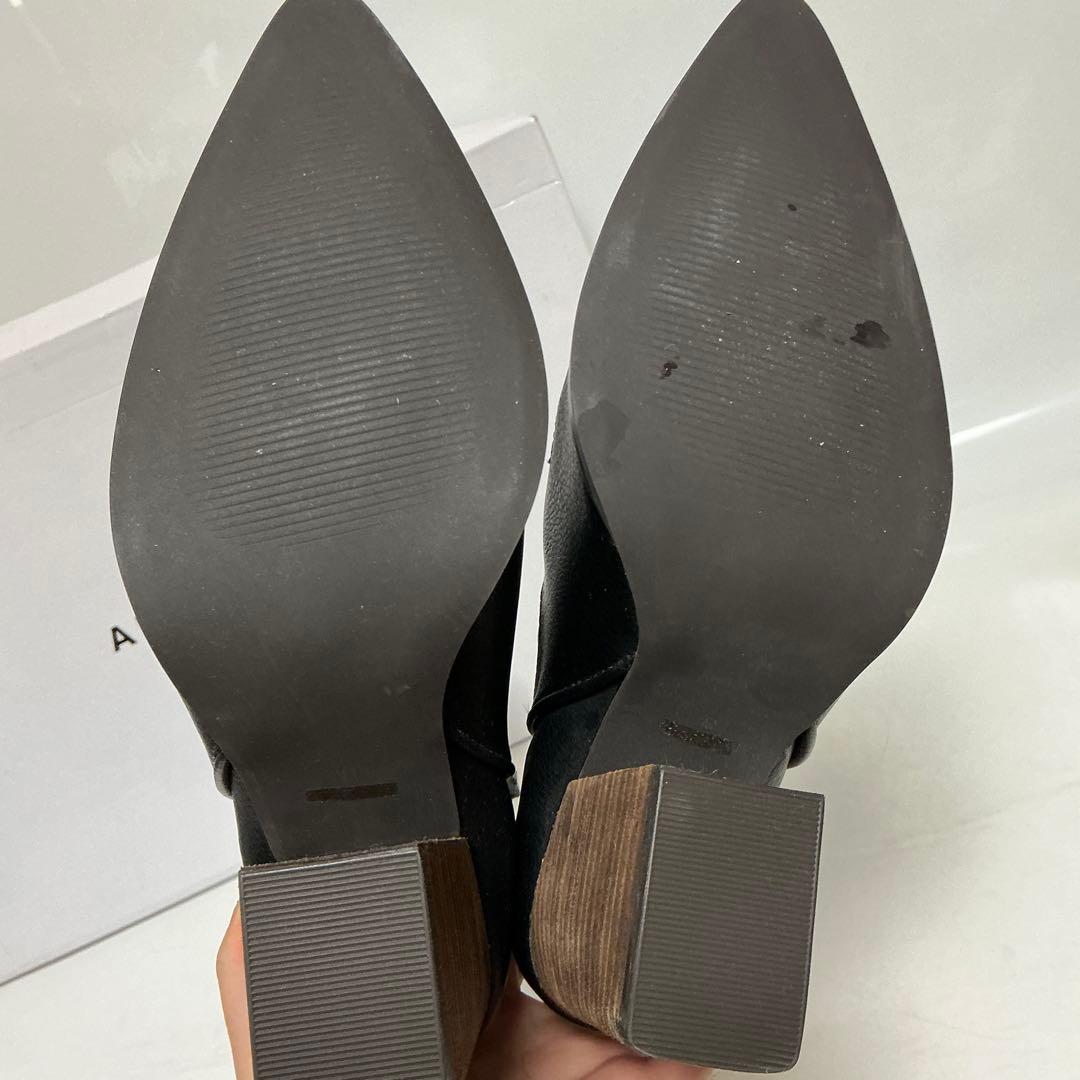 ALEXIA STAM ブラック　ロングブーツ　ウエスタンロングブーツ