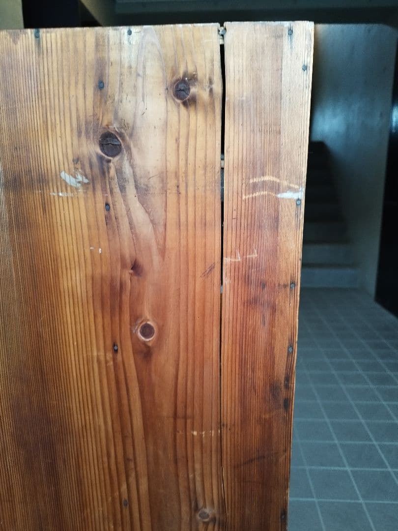 アンティーク　升目　棚　昭和　レトロ