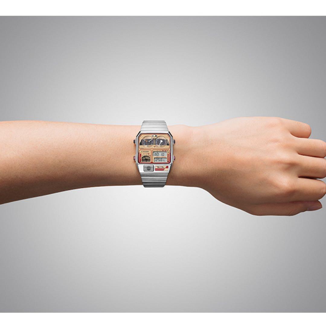 受注限定 アナデジテンプ 485系 特急ひたち 上野駅開業140周年 シチズン