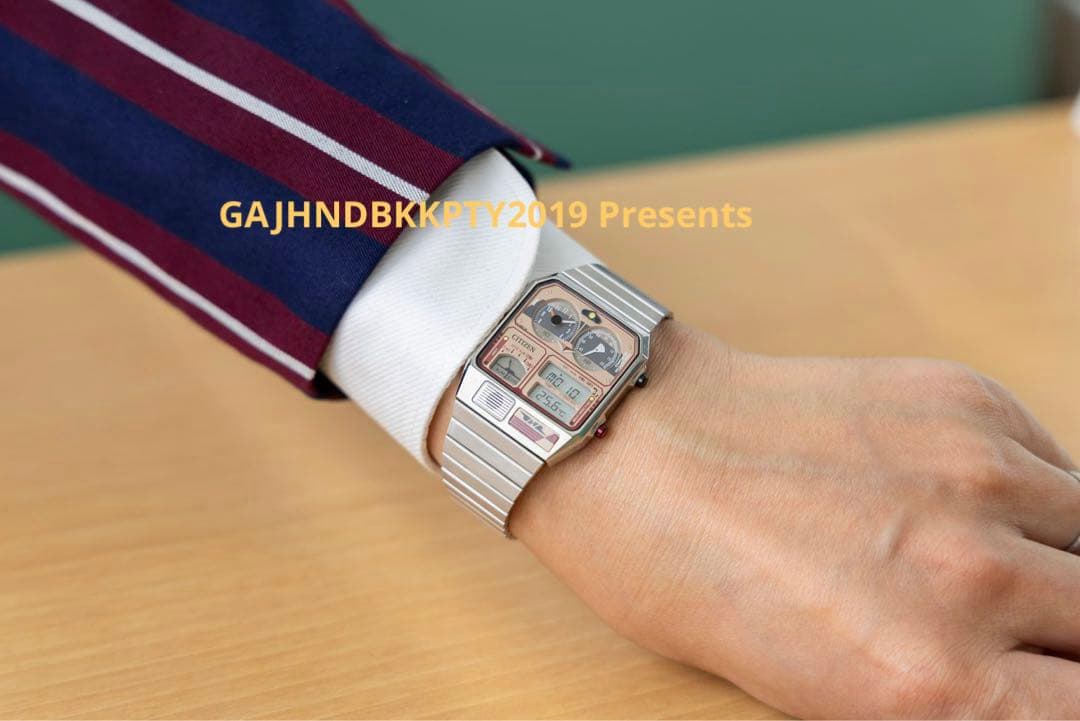 受注限定 アナデジテンプ 485系 特急ひたち 上野駅開業140周年 シチズン