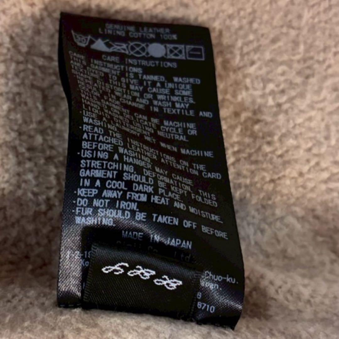 sisii✨2way洗えるレザージャケット　フィッシュテール リアルファー