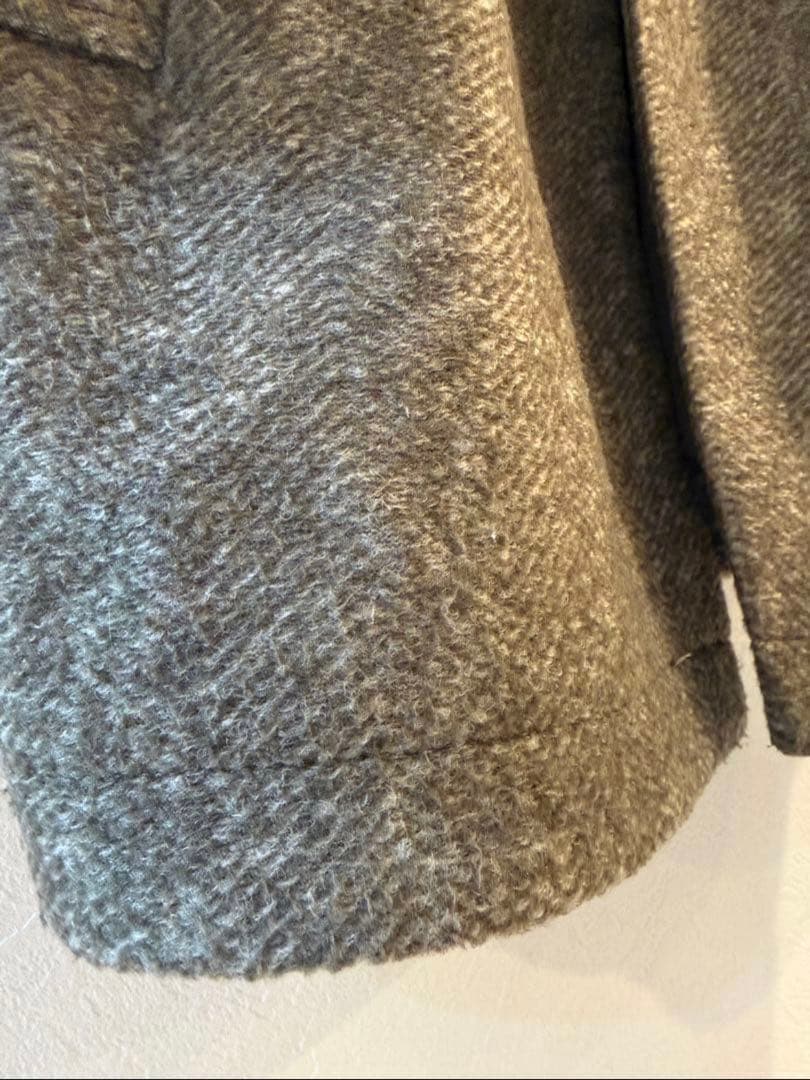 Spick&Span Wスライバー ヘリンボーン ミドルコート