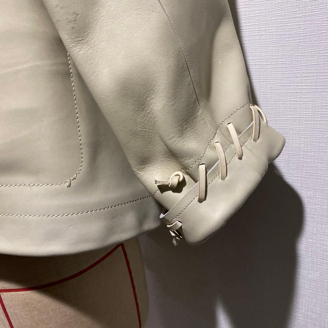 コムデギャルソン 05ss 激レア!! 編み込み ショートレザージャケット